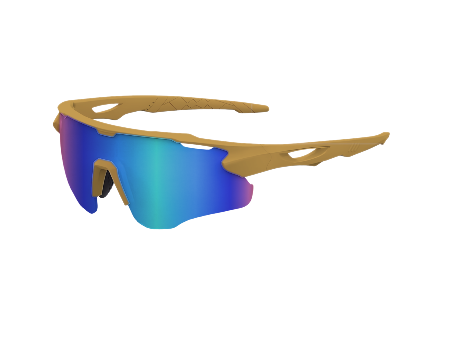 Gold / Blue-Green Mirror