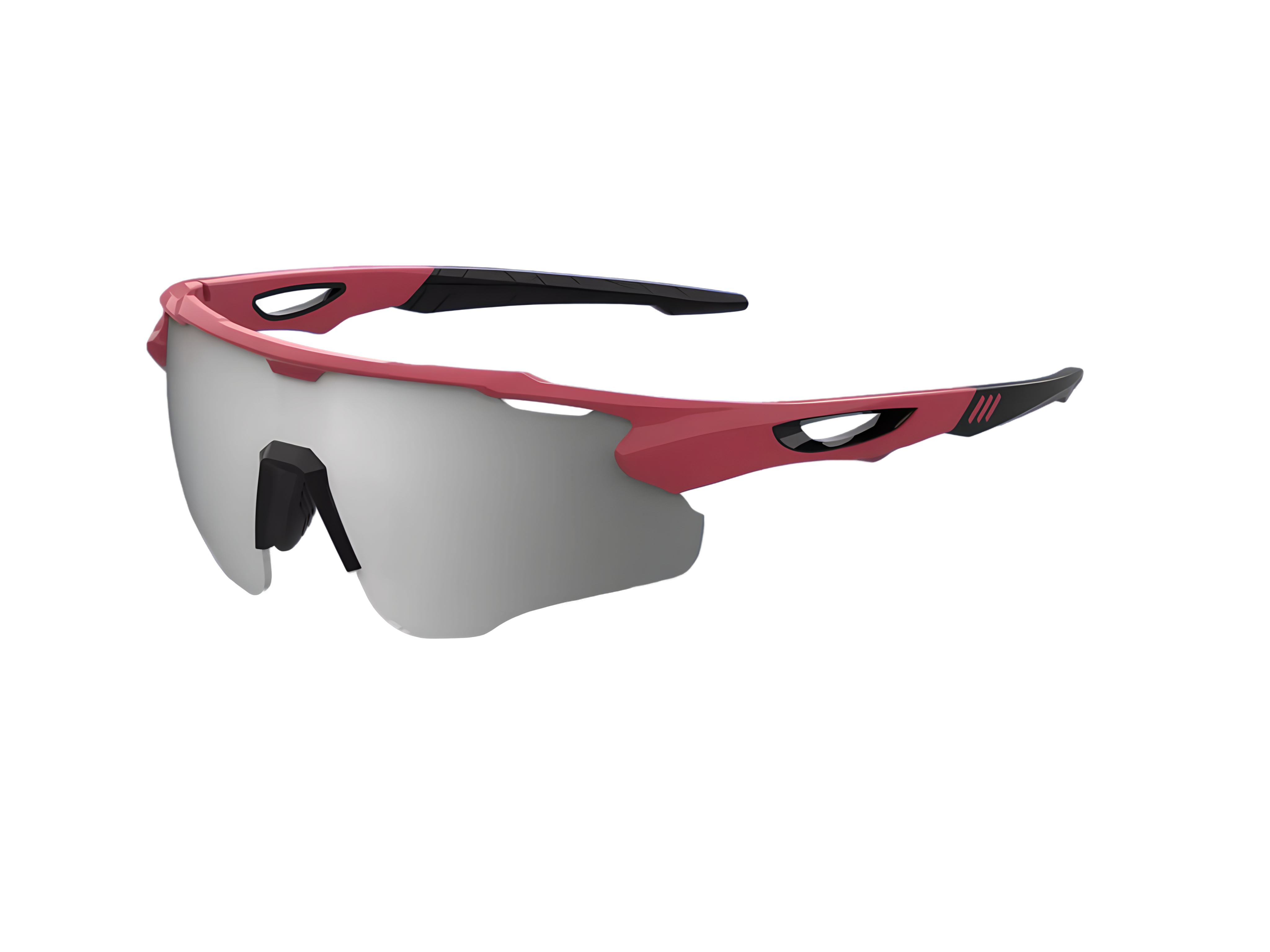 Maroon / Clear