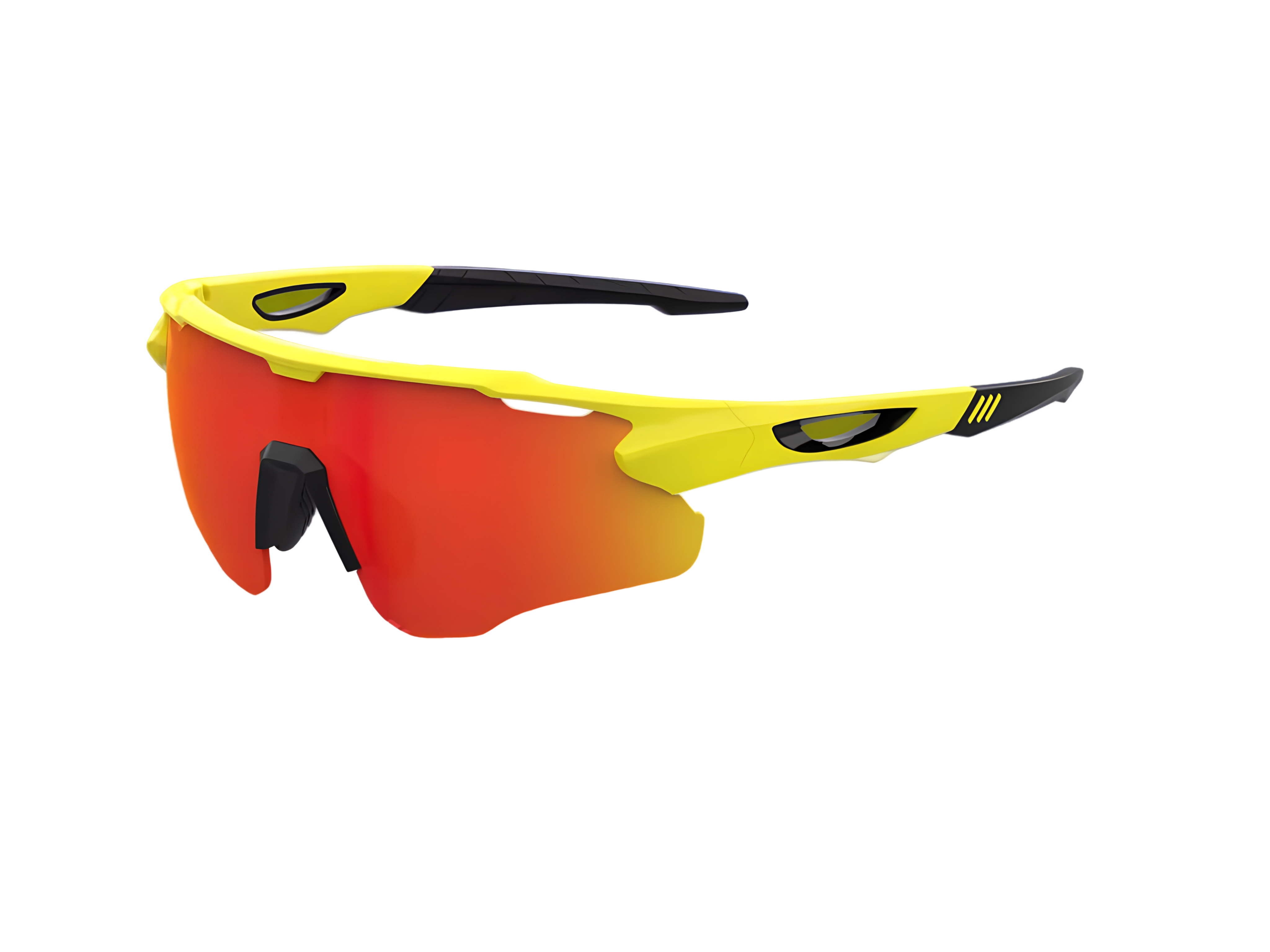 Safety Yellow / Red Mirror