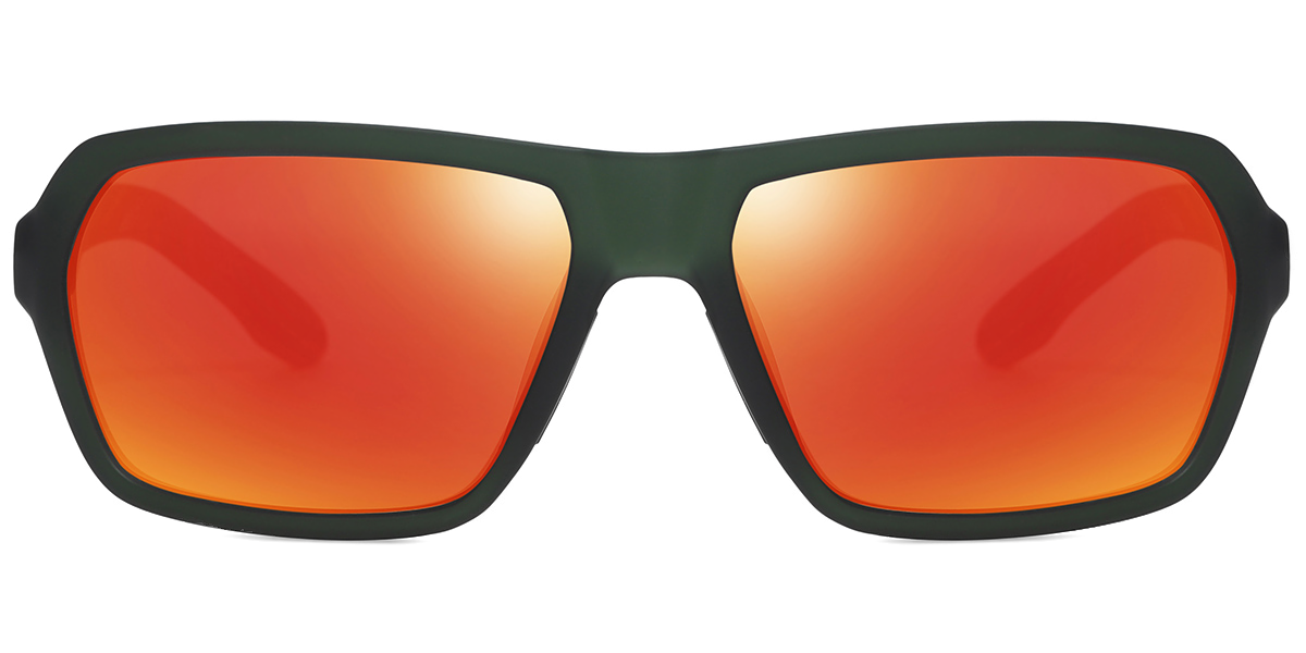 Olive / Orange Mirror